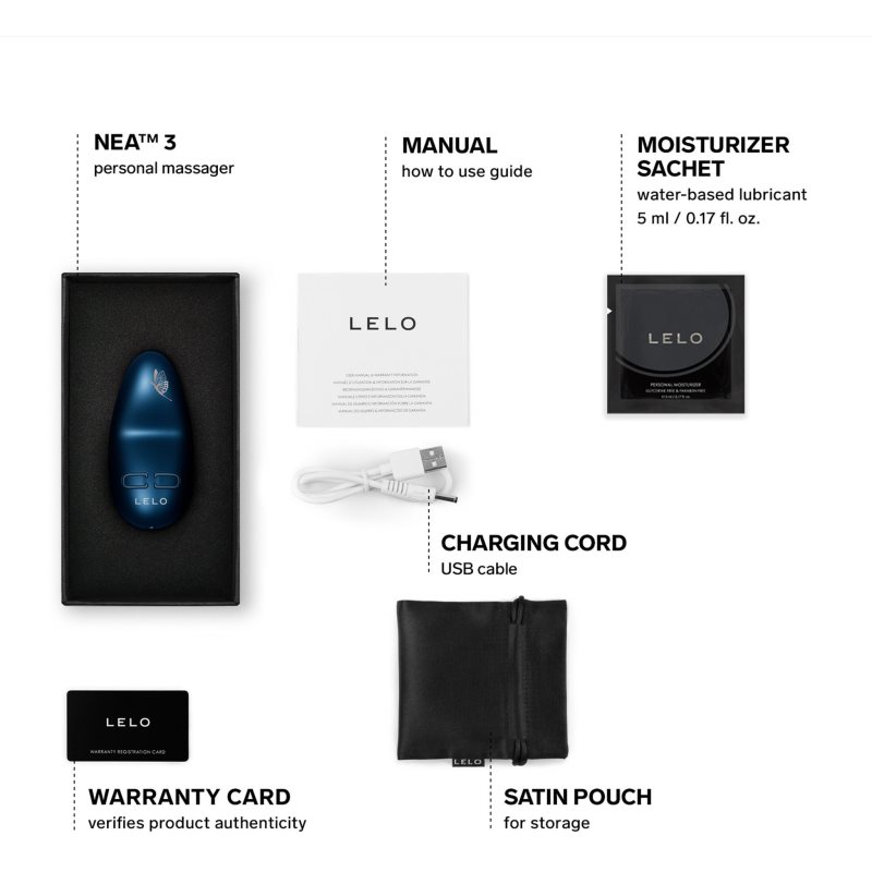 Lelo Nea 3 stimulátor Alien Blue 7,4 cm (obrázek 6)