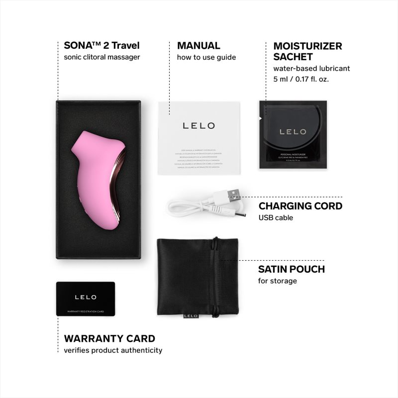 Lelo Sona 2 Travel stimulátor klitorisu 8.9 cm (obrázek 3)