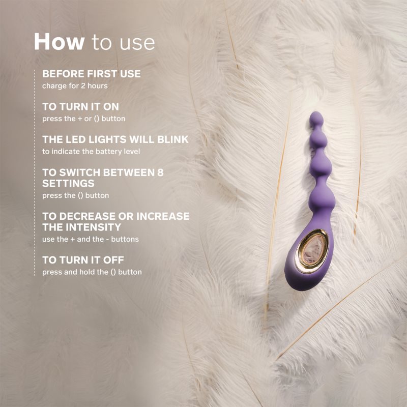 Lelo Soraya Beads vibrátor s análními kuličkami 23.4 cm (obrázek 5)