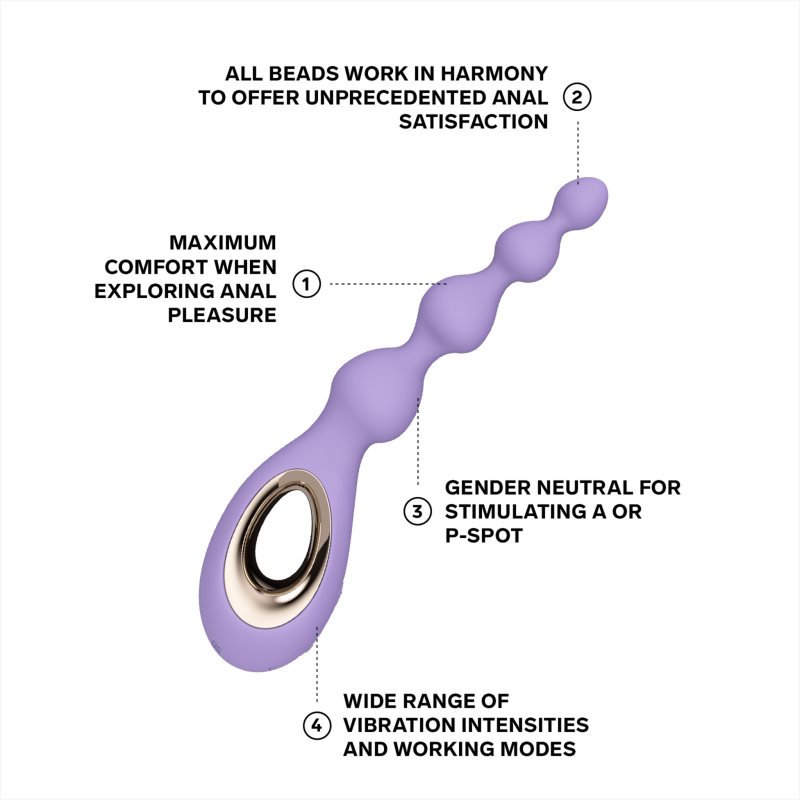 Lelo Soraya Beads vibrátor s análnymi guľôčkami 23.4 cm (obrázok 3)