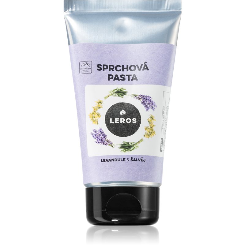 Leros Shower paste lavender & sage balzam za prhanje z vlažilnim učinkom 130 ml