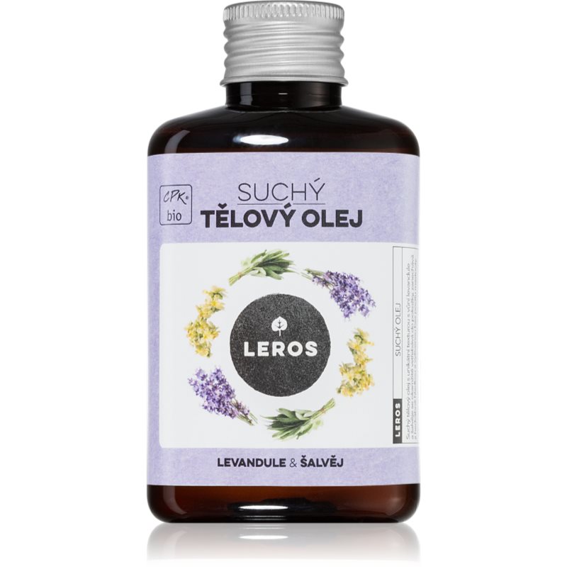 Leros Dry body oil lavender & sage Torr olja för kropp 100 ml female