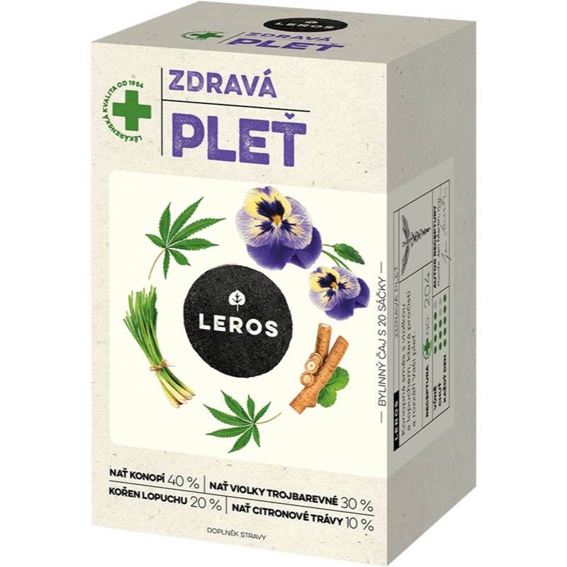 Leros Zdravá pleť čaj pre dokonalú pleť 20x1.5 g kúpite na Notino.sk