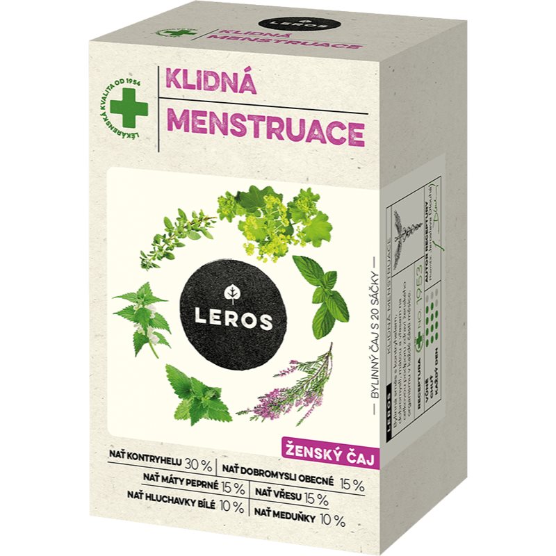 Leros Pokojná menštruácia bylinný čaj 20x1.5 g kúpite na Notino.sk