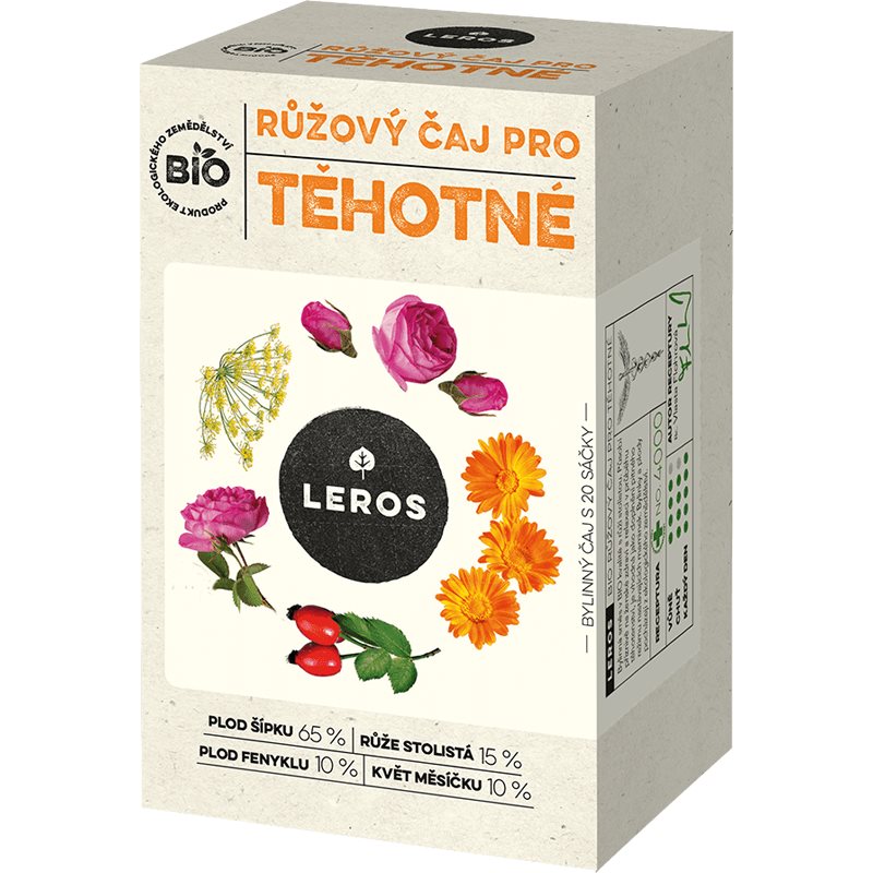 Leros Ružový čaj pre tehotné BIO bylinný čaj 20x2 g kúpite na Notino.sk