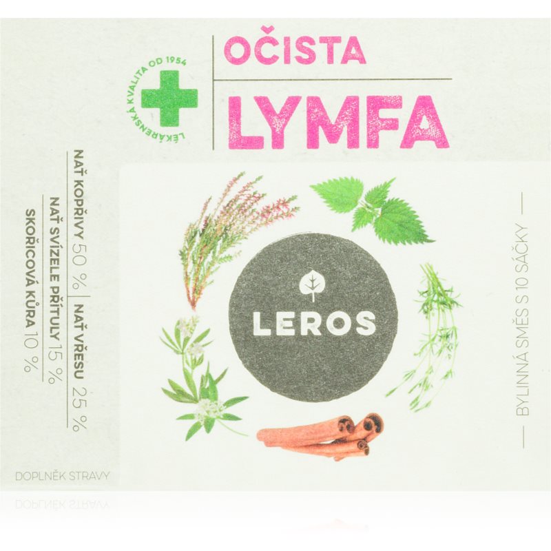 E-shop Leros Očista Lymfa bylinný čaj pro detoxikaci 10x1,5 g