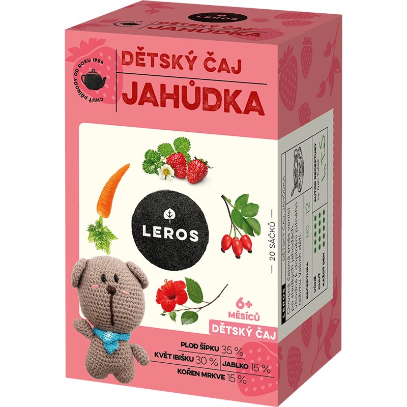 Leros Detský čaj Jahôdka ovocný čaj 20x2 g kúpite na Notino.sk