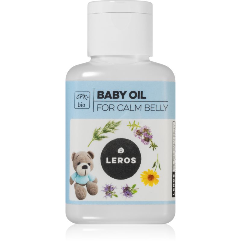Leros BIO Baby oil Pokojné bruško, divoký tymian & kôpor olej na masáž bruška dojčaťa 60 ml