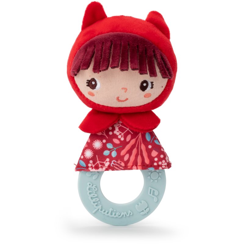 Lilliputiens Lilliputiens Teething Rattle Little Red Riding Hood μασητικό 3 m+ 1 τμχ