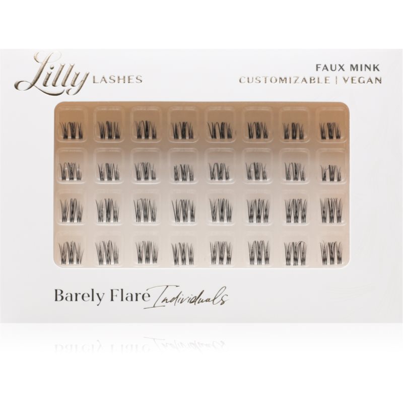 Lilly Lashes Lilly Lashes Individual Flares τεχνητές βλεφαρίδες απόχρωση Barely Flare 32 τμχ