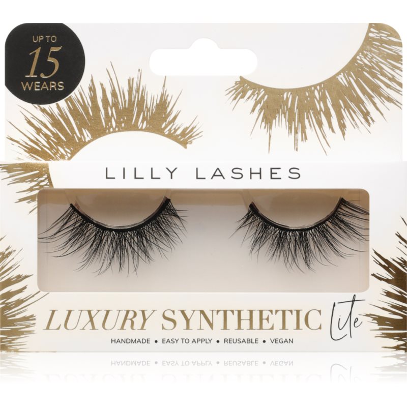 Lilly Lashes Lilly Lashes Luxury Synthetic Lite τεχνητές βλεφαρίδες τύπος Allure 1 ζευγάρι