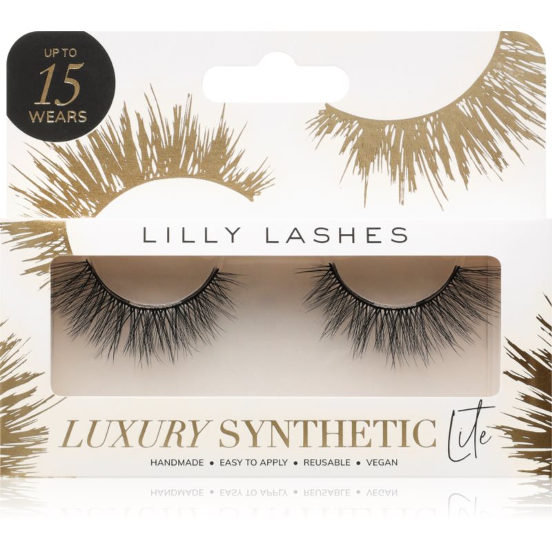 Lilly Lashes Lilly Lashes Luxury Synthetic Lite τεχνητές βλεφαρίδες τύπος Classy 1 ζευγάρι