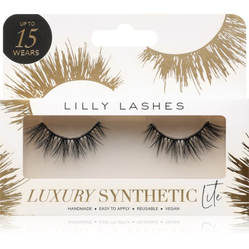 Lilly Lashes Lilly Lashes Luxury Synthetic Lite τεχνητές βλεφαρίδες τύπος Exclusive 1 ζευγάρι