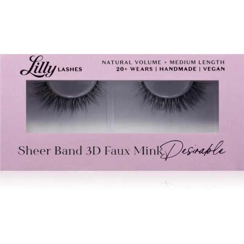 Lilly Lashes 3D Faux Mink Lösögonfransar typ Desirable 1 par pair female