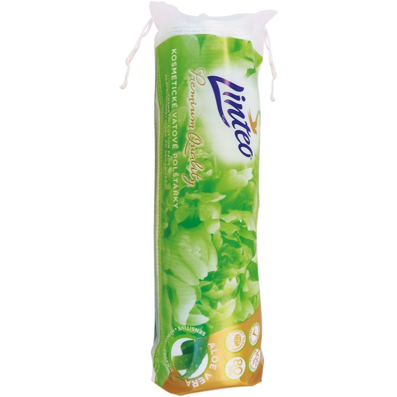 Linteo Premium sminklemosó vattakorong Aloe Vera 80 db
