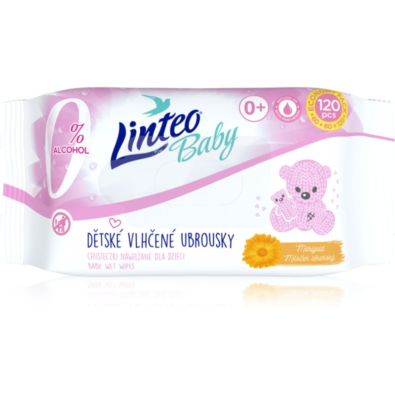 Linteo Baby nedves törlőkendők 120 db