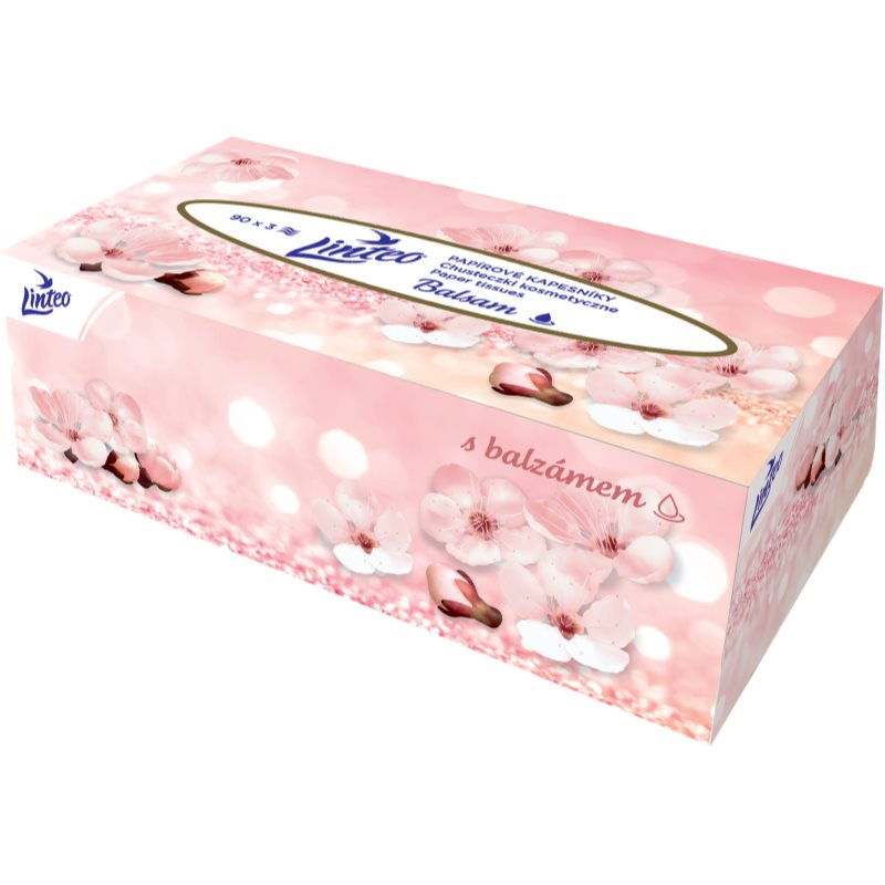 Thumbnail - Linteo Paper Tissues Three-ply Paper, 90 pcs per box Papiertaschentücher mit Balsam 90 St.