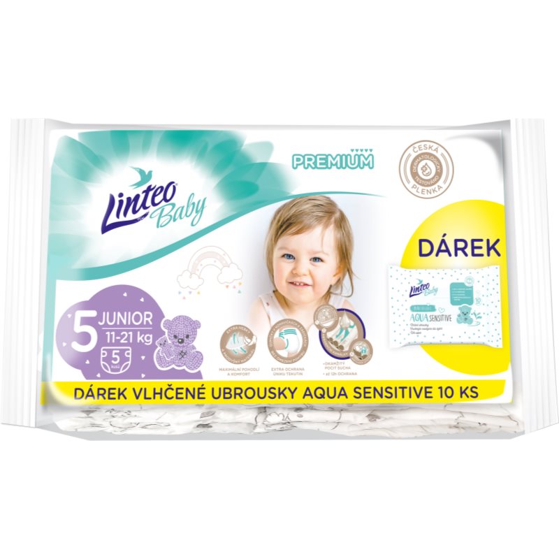Linteo Baby Premium Junior jednorázové pleny 11-21 kg 5 kg