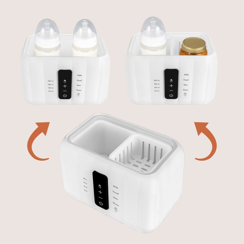 Lionelo Thermup Double White Bottle Warmer 6in1 multifunkční ohřívač kojeneckých lahví 6 v 1 1 ks (obrázek 4)