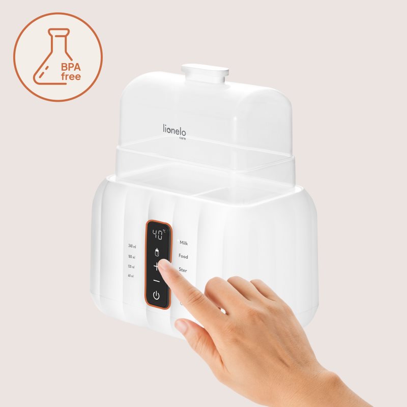 Lionelo Thermup Double White Bottle Warmer 6in1 multifunkční ohřívač kojeneckých lahví 6 v 1 1 ks (obrázek 8)