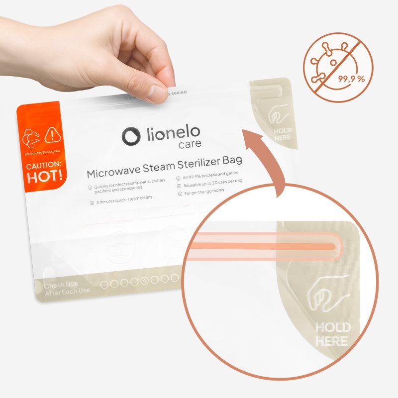 Lionelo Thermbag sterilizační sáčky do mikrovlnné trouby 8 ks (obrázek 6)