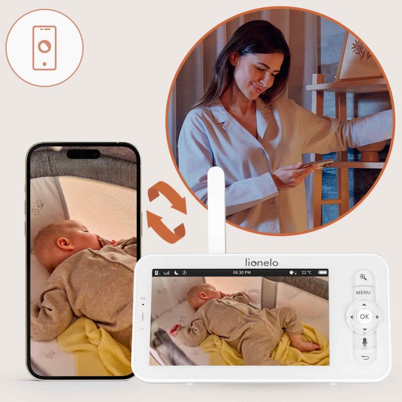 Lionelo Babyline 9.2 AI digitální video chůvička 1 ks (obrázek 3)