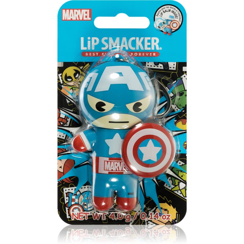 Lip Smacker Marvel Captain America balzam na pery príchuť Red, White & Blue-Berry 4 g