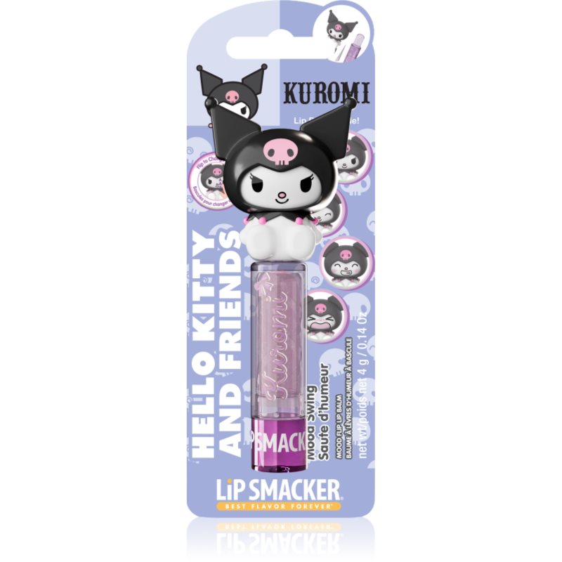 Lip Smacker Hello Kitty & Friends Kuromi bálsamo labial con brillo reacciona al pH fragancias Mood Swing 4 g