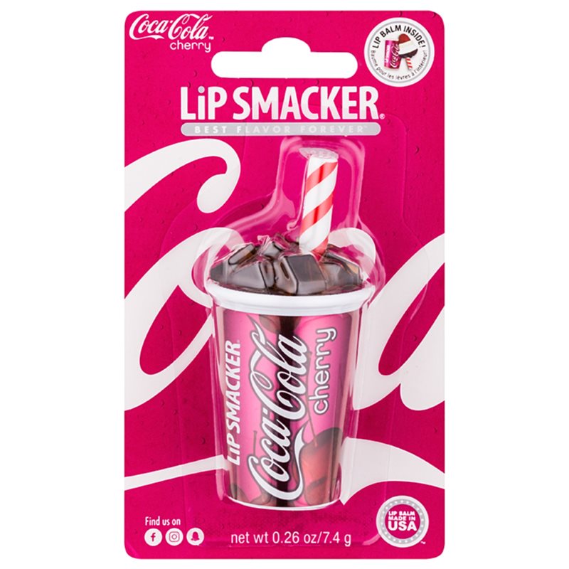 E-shop Lip Smacker Coca Cola stylový balzám na rty v kelímku příchuť Cherry 7.4 g