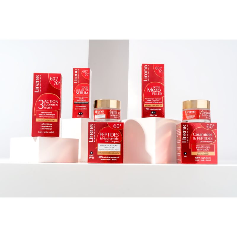 Lirene Peptides & Niacinamide Duo Complex zpevňující denní krém proti vráskám pro zralou pleť SPF 20 50 ml (obrázek 3)