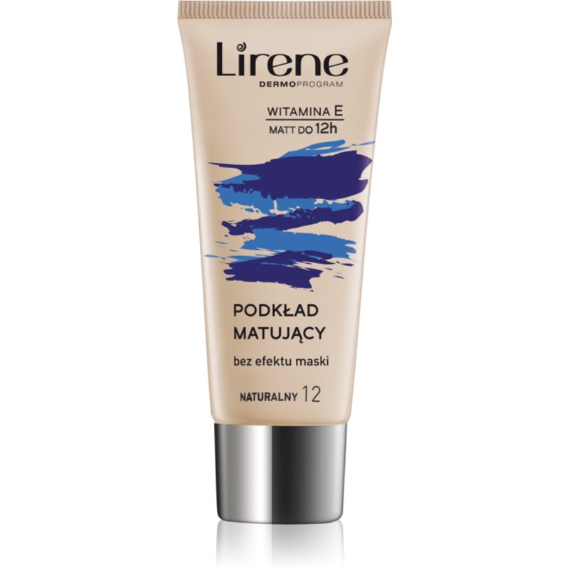 Lirene Nature Matte mattifying liquid foundation with long-lasting effect shade 12 Natural 30 ml
