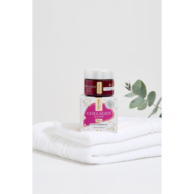 Lirene Collagen Glow 50+ vyhladzujúci krém pre spevnenie kontúr tváre 50 ml