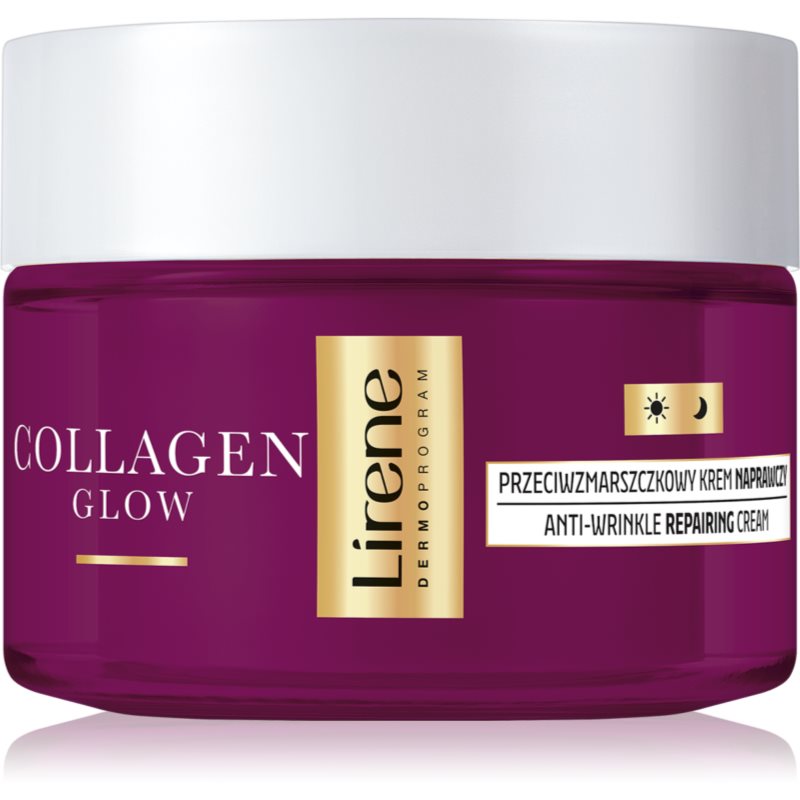 E-shop Lirene Collagen Glow 70+ protivráskový a regenerační krém pro výživu pleti a udržení její přirozené hydratace 50 ml