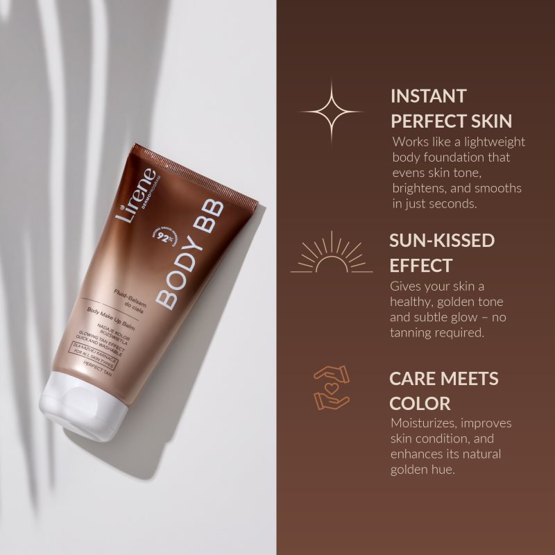 Lirene Perfect Tan tělový balzám pro okamžitý bronzový efekt 175 ml (obrázek 4)