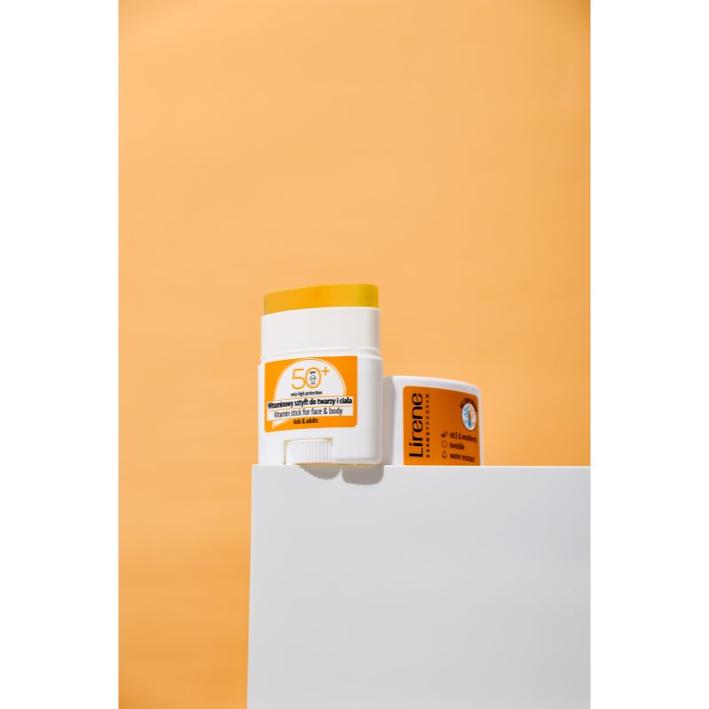 Lirene Vitamin Stick For Face&Body lokálna ochrana pred slnečným žiarením na tvár a telo SPF 50 15 g