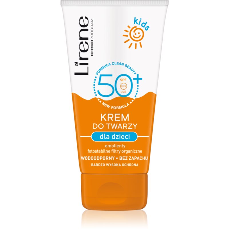 Lirene Sun Kids крем-захист для обличчя водонепроникний для дітей 50 мл