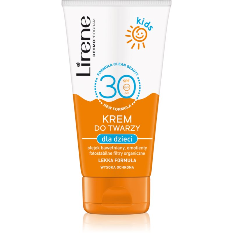 Фото - Крем і лосьйон Lirene Sun care krem do opalania twarzy dla dzieci SPF 30 50 ml 