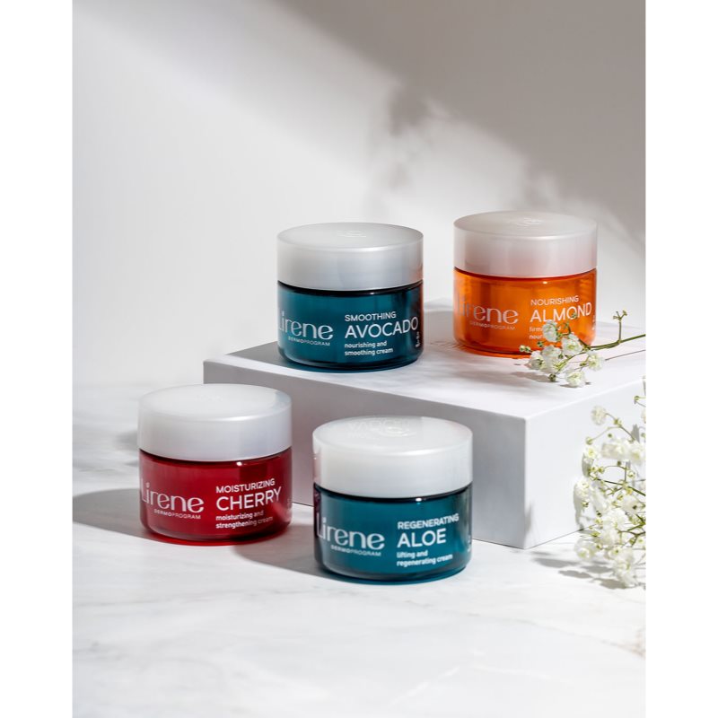 Lirene Hydration & Nourishment Nourishing Almond hydratačný a vyživujúci krém zvyšujúci elasticitu pleti 50 ml