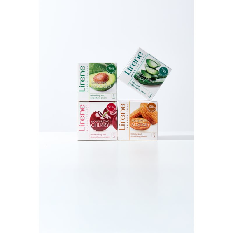Lirene Hydration & Nourishment Nourishing Almond hydratačný a vyživujúci krém zvyšujúci elasticitu pleti 50 ml