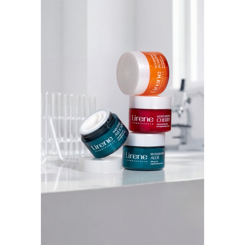 Lirene Hydration & Nourishment Regenerating Aloe regeneračný liftingový krém s aloe vera a bambucké maslo 50 ml