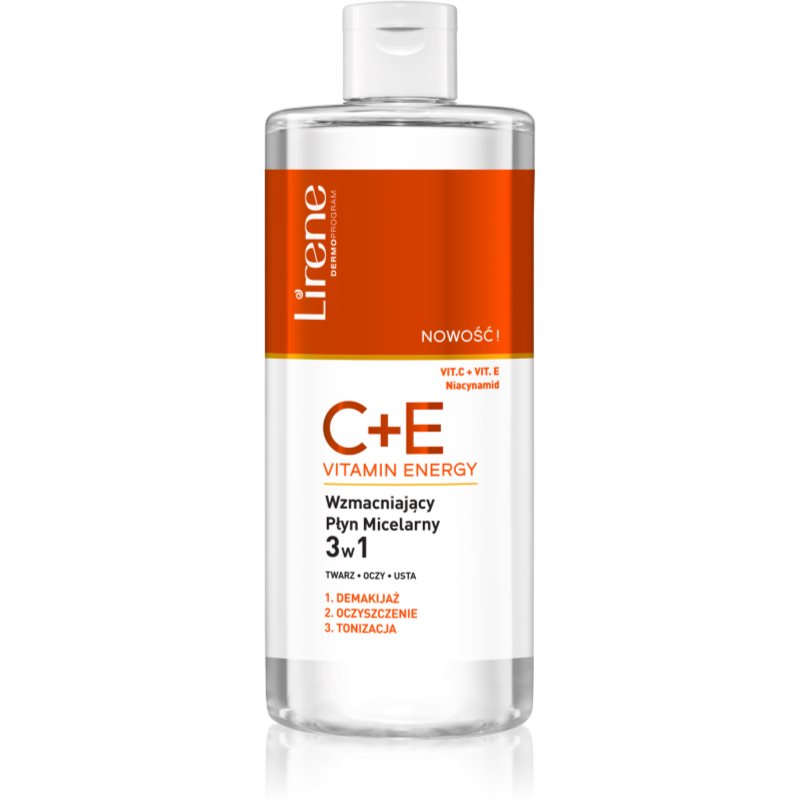 Lirene Vitamin C+E міцелярна вода 3 в 1 з вітамінами C та Е 400 мл