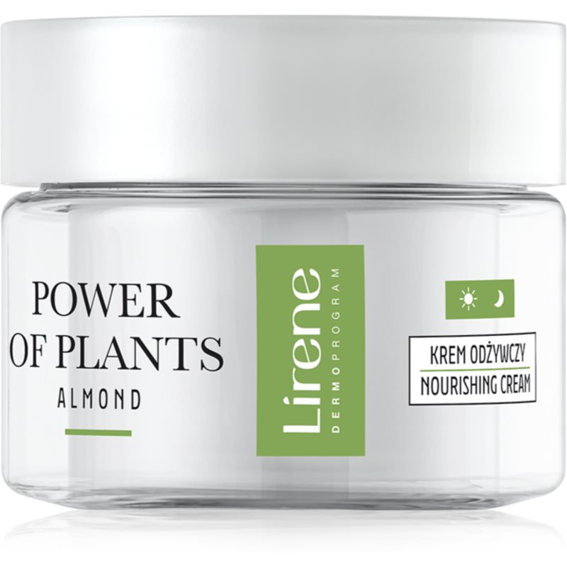 Photos - Cream / Lotion Lirene Power of Plants Almond поживний крем для відновлення пружності шкір 