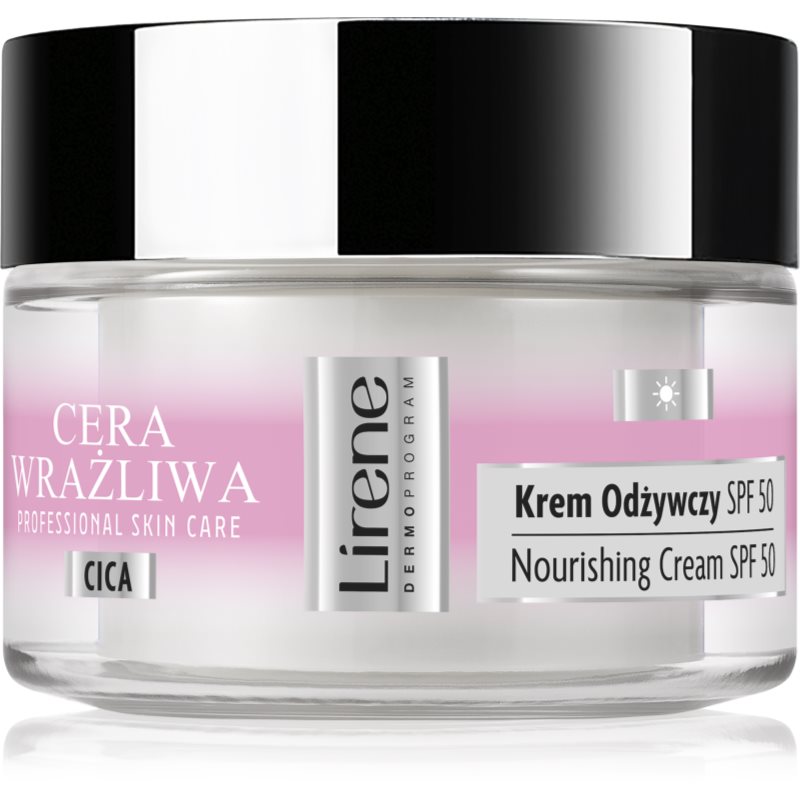 Lirene Sensitive skin Feuchtigkeitscreme für empfindliche Haut SPF 50 50 ml