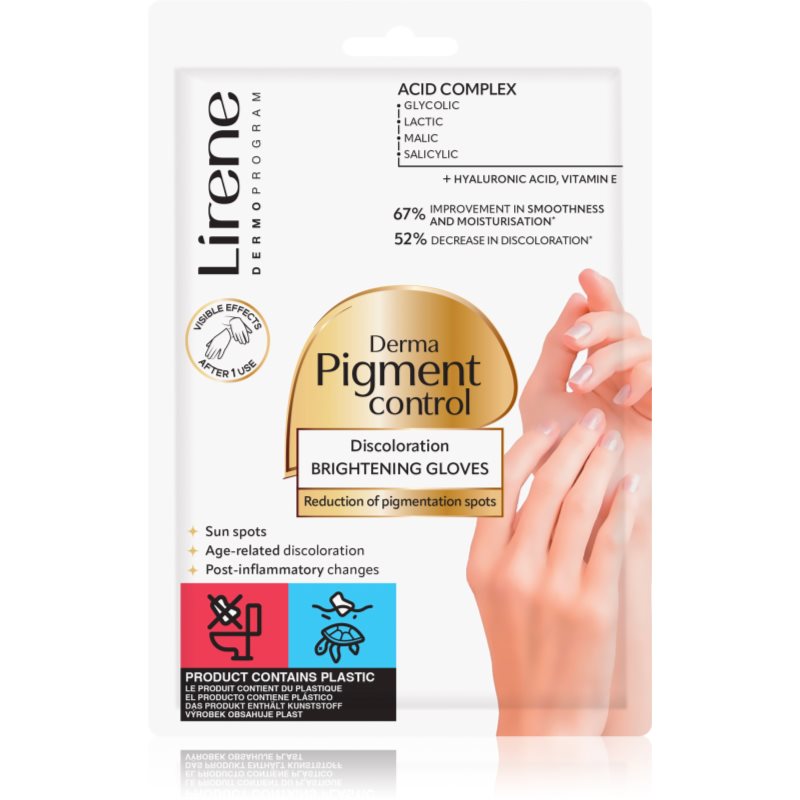 Lirene Derma Pigment Control Brightening Gloves ръкавици против пигментни петна 1 чифт