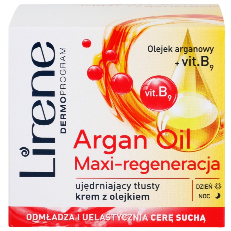 

Lirene Essential Oils Argan інтенсивний відновлюючий крем для сухої шкіри