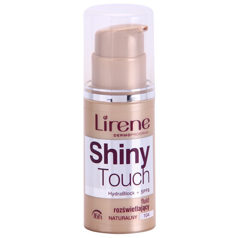 

Lirene Shiny Touch освітлюючий флюїд 16 години відтінок 104 Natural (SPF 8