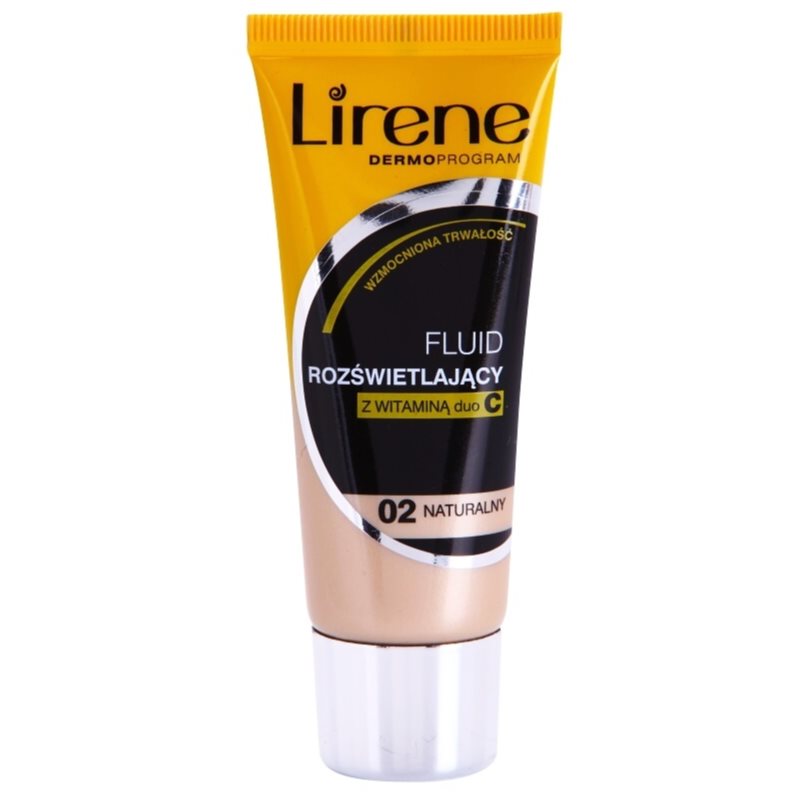 Lirene Vitamin C rozjasňující fluidní make-up pro dlouhotrvající efekt odstín 02 Natural 30 ml