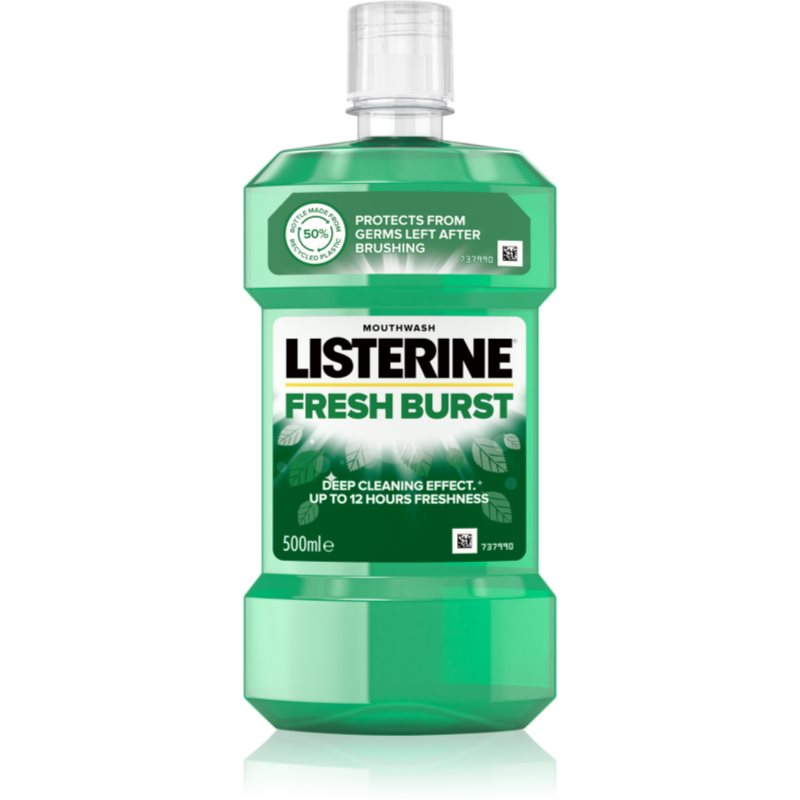Listerine Fresh Burst ústna voda proti zubnému povlaku 500 ml