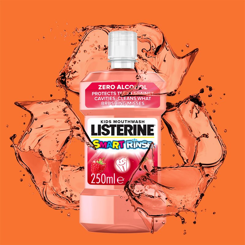 Listerine Smart Rinse Mild Berry Mouthwash For Children 250 Ml