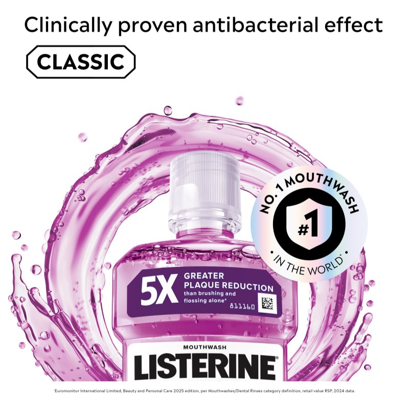 Listerine Total Care Teeth Protection ústní voda pro kompletní ochranu zubů a svěží dech Clean Mint 250 ml (obrázek 3)